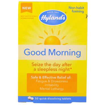 Hyland's, Goedemorgen, 50 snel oplossende tabletten