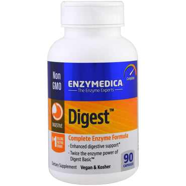Enzymedica, Digest, Formule enzymatique complète, 90 gélules