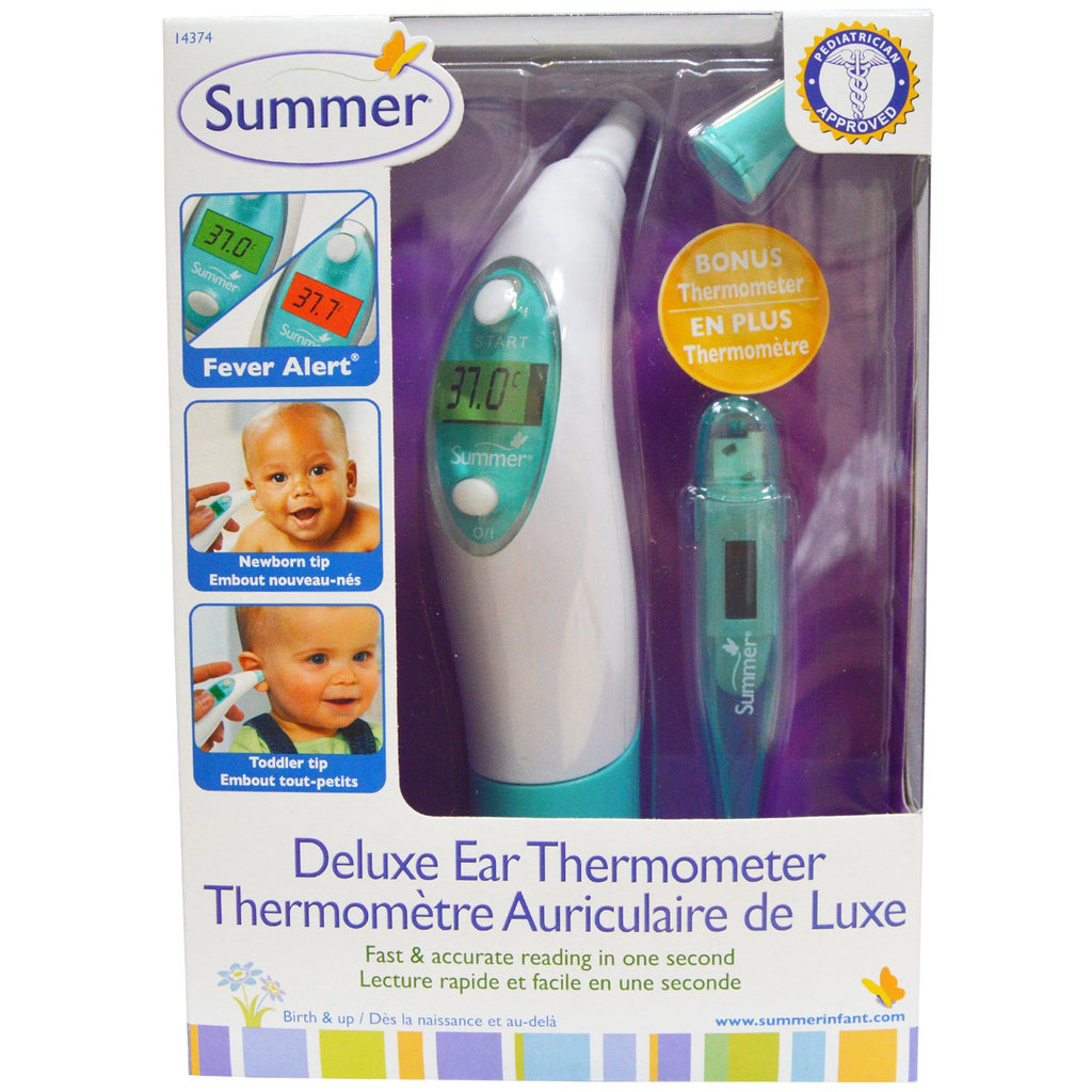 Letni niemowlęcy, luksusowy termometr douszny