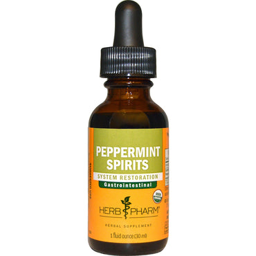 Herb Pharm, Peppermint Spirits, 1 fl oz (30 ml)