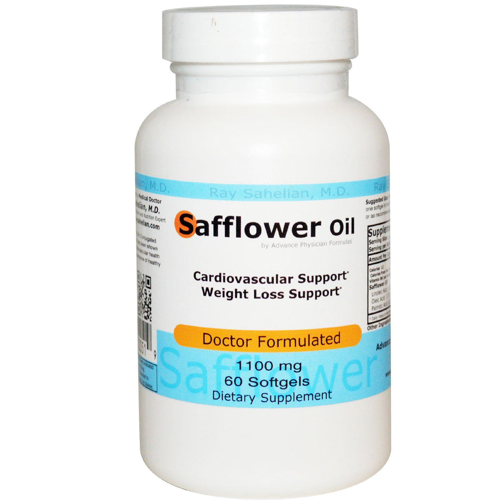 Advance Physician Formulas, Inc., safflorolja, 1100 mg, 60 mjukgel