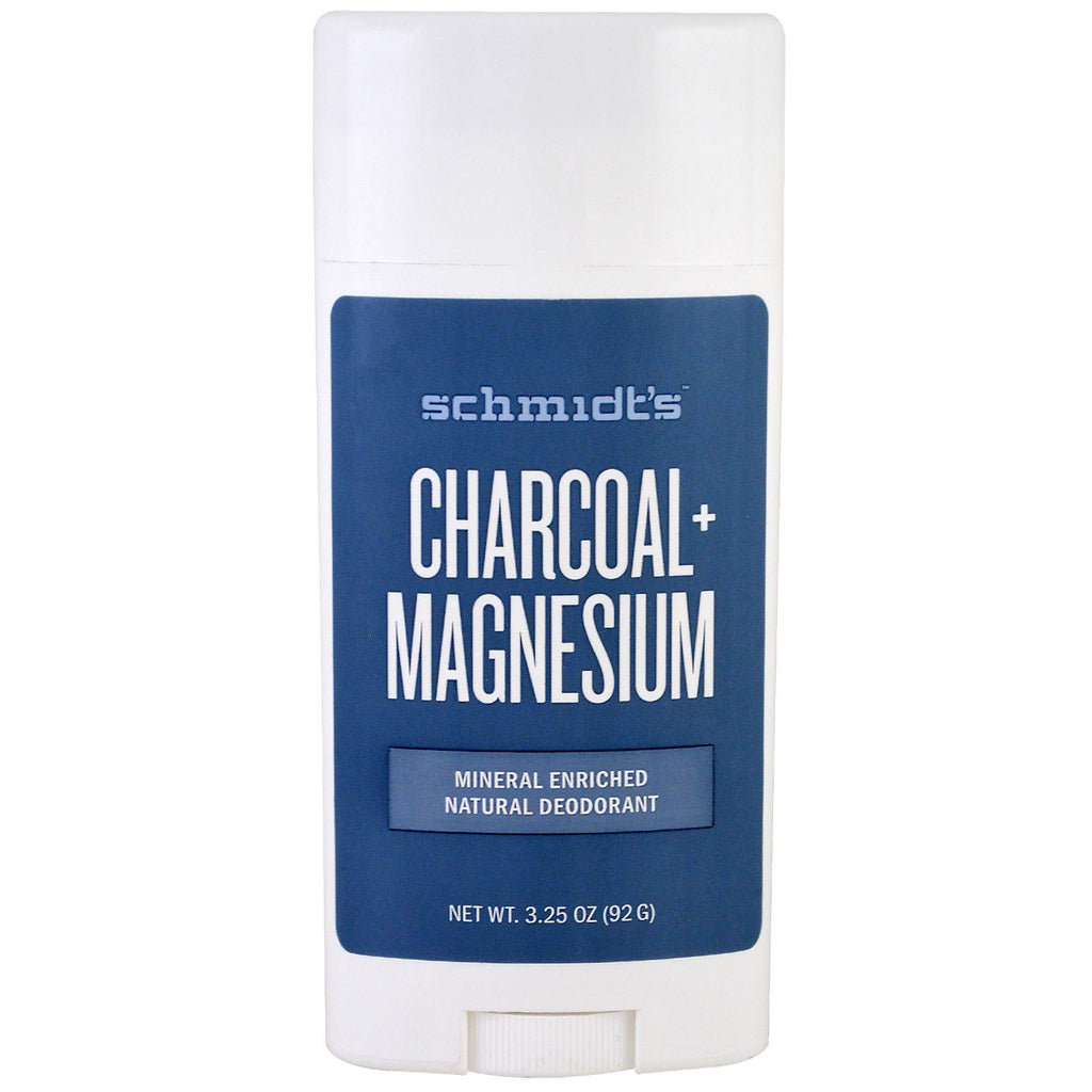 Schmidt's Natural Deodorant, Charcoal + Magnesium, 3.25 oz (92 g)