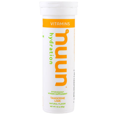 Nuun, Vitamines, Hydratation, Mandarine Lime, 12 Comprimés