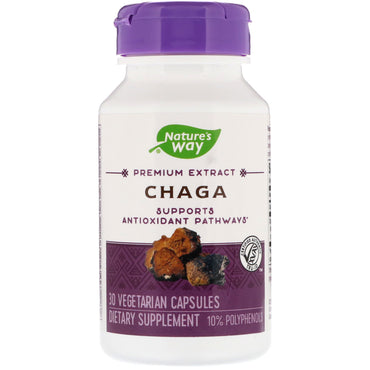 Nature's Way, Chaga, 30 cápsulas vegetarianas