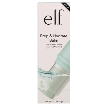 ELF Cosmetics, Bálsamo de preparación e hidratación, 0,51 oz (15 g)