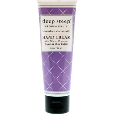 Deep Steep, Crème pour les mains, Lavande et camomille, 2 fl oz (59 ml)