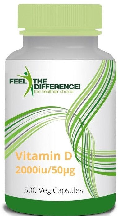 Känn skillnaden vitamin d3 2000iu/50μg, 500 vegetabiliska kapslar