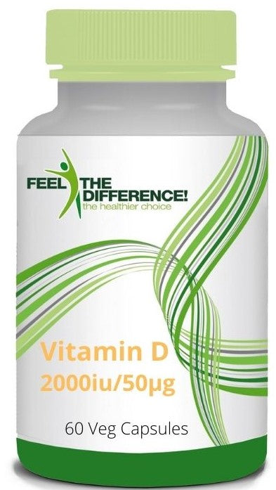 Spüren Sie den Unterschied, Vitamin D3 2000 IE/50 μg, 60 pflanzliche Kapseln
