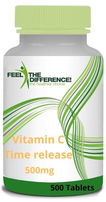 FØL FORSKJELLEN Vitamin C Time Release 500 mg, 500 tabletter