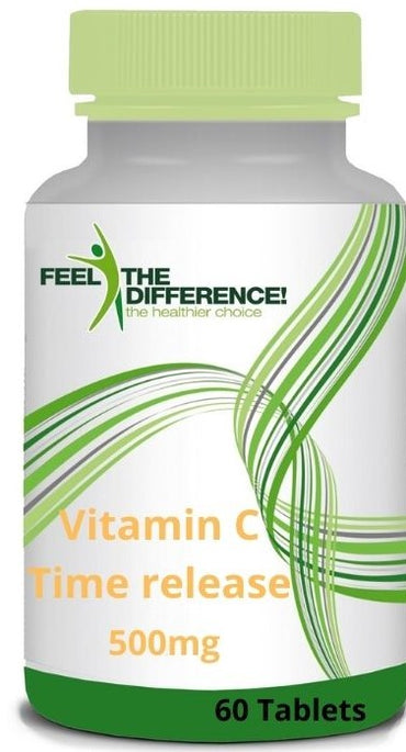 SIENTE LA DIFERENCIA Vitamina C de liberación prolongada 500 mg, 60 tabletas