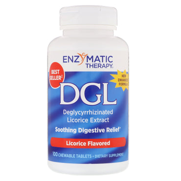 DGL, Deglycyrrhizinated Licorice Extract, Licorice Flavored, 100 Chewable Tablets