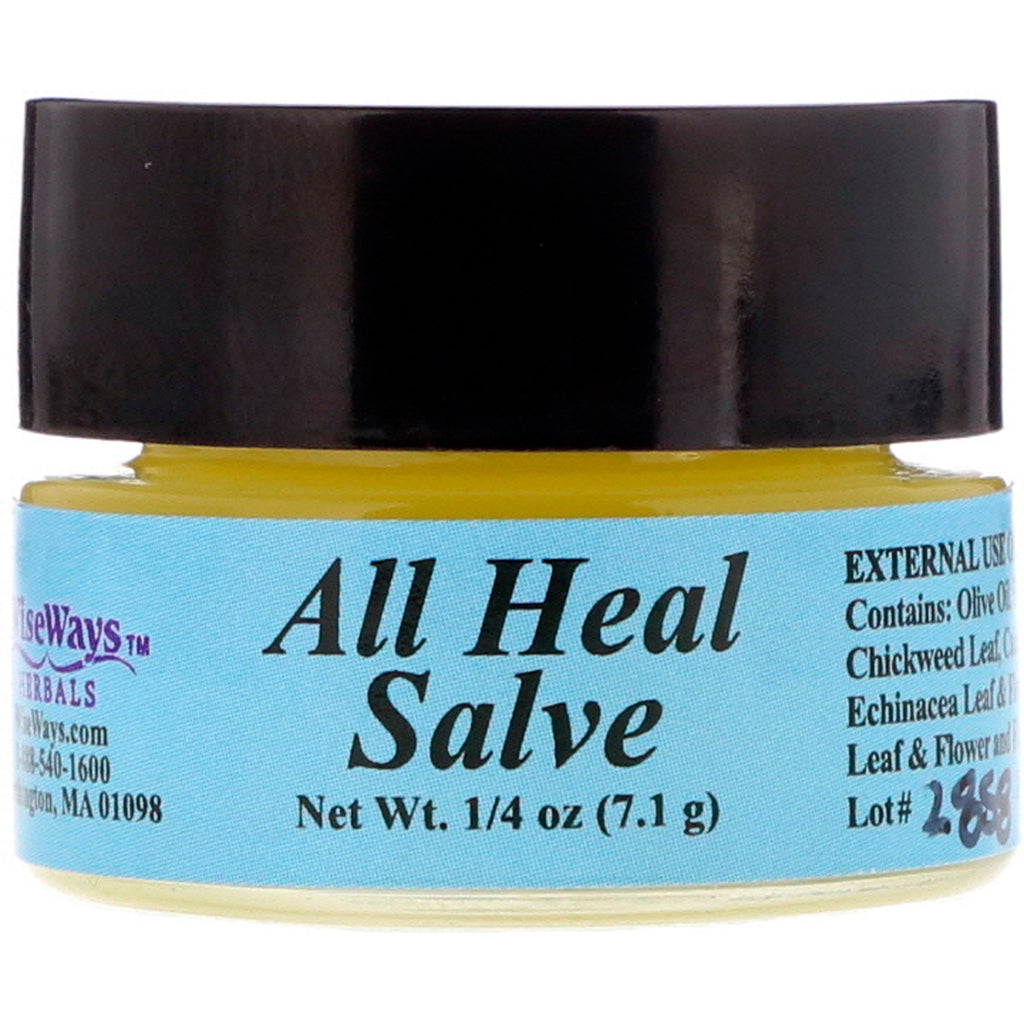 WiseWays Herbals, LLC, All Heal Salve, 1/4 אונקיות (7.1 גרם)