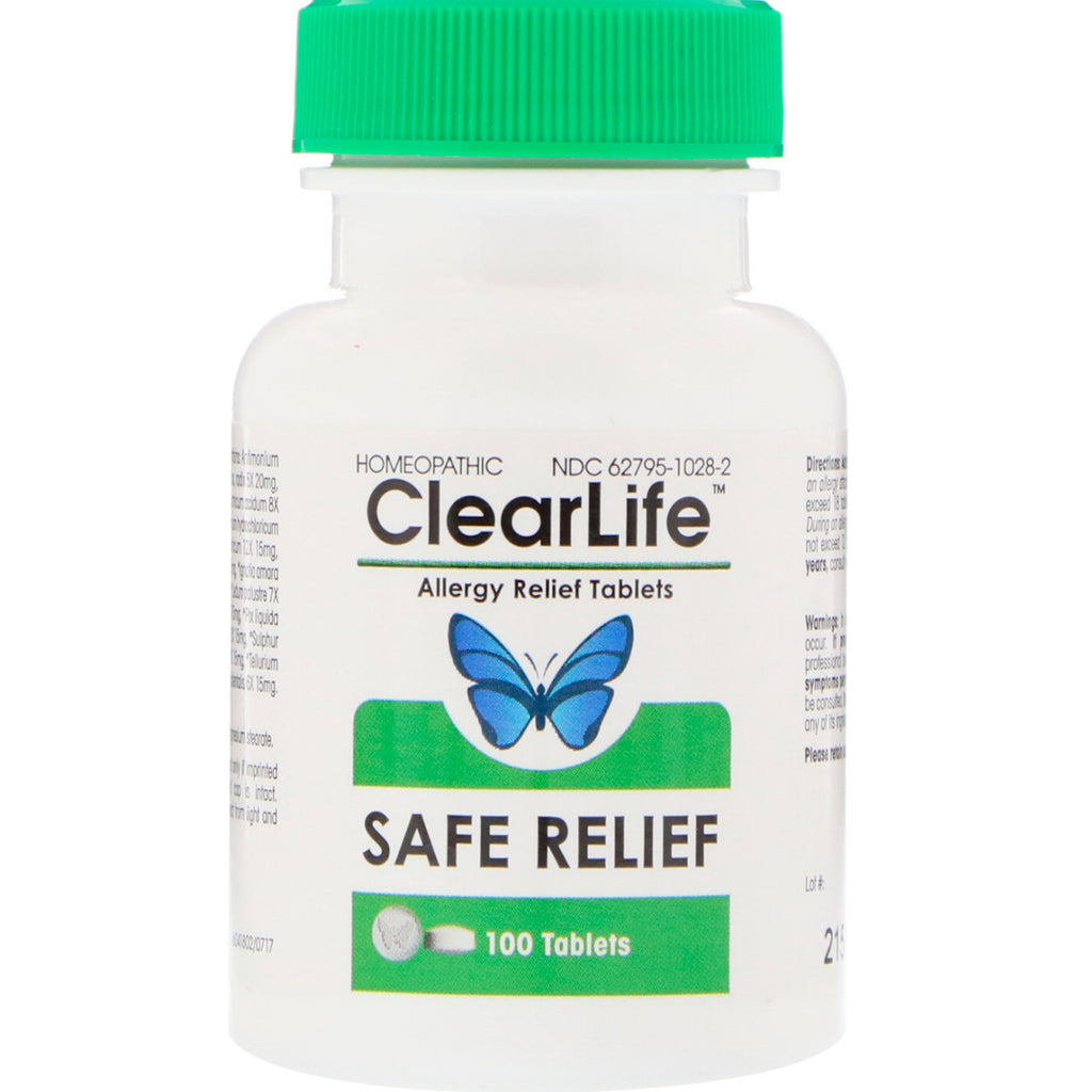 MediNatura, ClearLife, Safe Relief, Comprimés anti-allergies, 100 comprimés