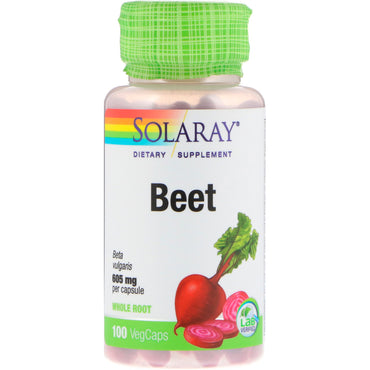 Solaray, Betterave, 605 mg, 100 VegCaps