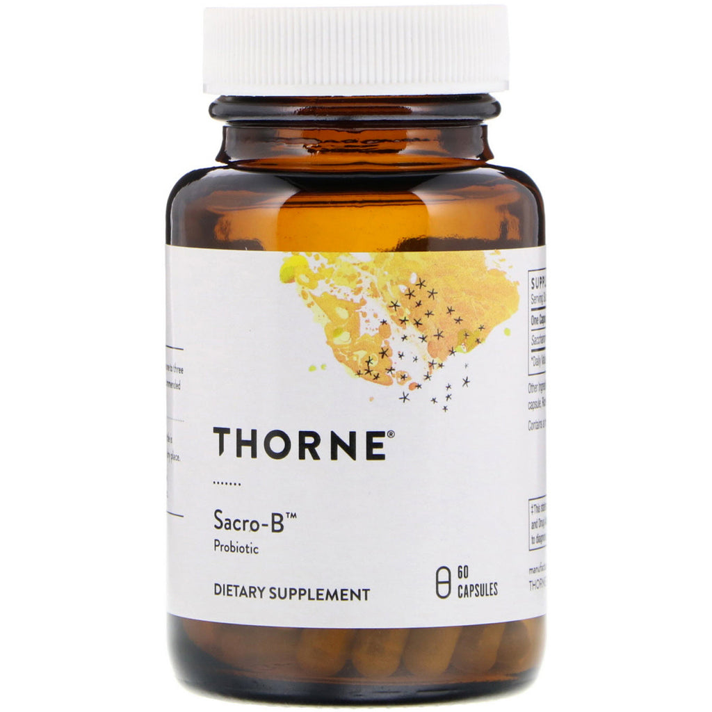 Thorne research, sacro-b, probiotic, 60 capsule