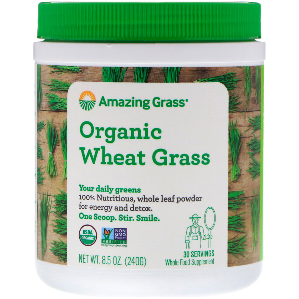 Amazing Grass, iarbă de grâu, 8,5 oz (240 g)