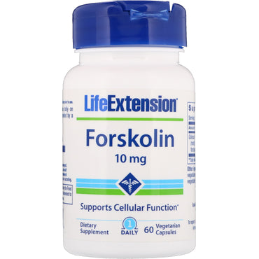 Life Extension, forskolina, 10 mg, 60 cápsulas vegetarianas