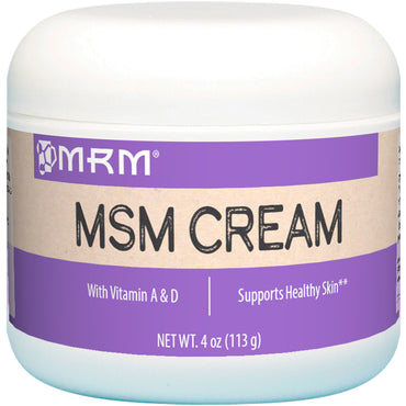 MRM, MSM クリーム、4 オンス (113 g)