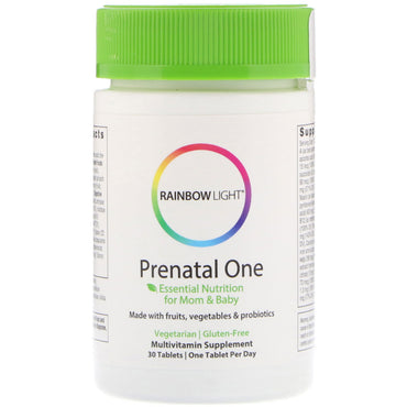 Regnbuelys, prenatal en, 30 tabletter