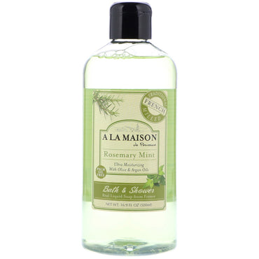 A La Maison de Provence, Bath & Shower Liquid Soap, Rosemary Mint, 16.9 fl oz (500 ml)