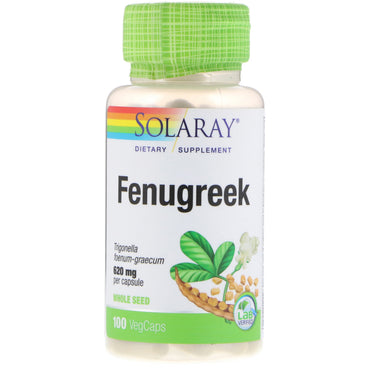 Solaray, Fenugrec, 620 mg, 100 VegCaps