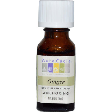 Aura Cacia, 100% Pure Essential Oil, Ginger, .5 fl oz (15 ml)