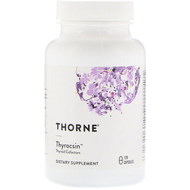 Thorne research, tirocină, cofactori tiroidieni, 120 capsule