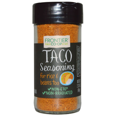 Frontier Natural Products, Assaisonnement pour tacos, 2,33 oz (66 g)
