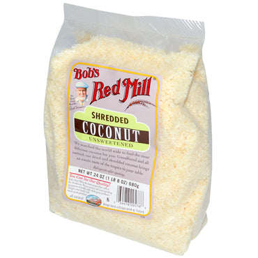 Bob's Red Mill, nucă de cocos mărunțită, neîndulcit, 24 oz (680 g)