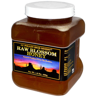 Polen CC, miere de floare crudă, 1,5 lb (680 g)
