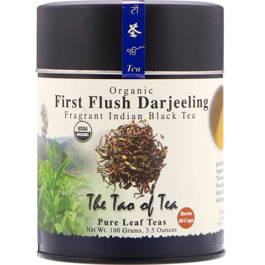 The Tao of Tea, 향기로운 인도 홍차, 첫 번째 플러시 다르질링, 100g(3.5oz)