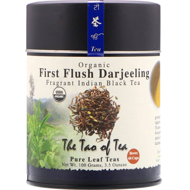 The Tao of Tea, Doftande indiskt svart te, First Flush Darjeeling, 3,5 oz (100 g)