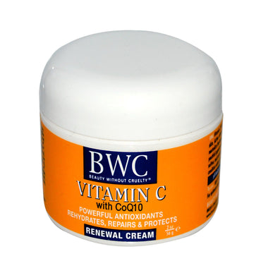 Beauty Without Cruelty, Vitamin C, With CoQ10, Renewal Cream, 2 oz (56 g)