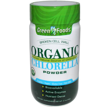 Green Foods Corporation,  Chlorella Powder, 2.1 oz (60 g)