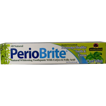 Nature's Answer, PerioBrite, Natural Whitening Toothpaste, Cool Mint, 4 oz (113.4 g)