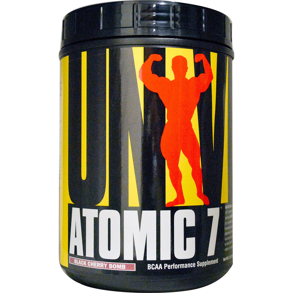 Universele voeding, Atomic 7, BCAA-prestatiesupplement, Black Cherry Bomb, 1 kg (2,2 lb)