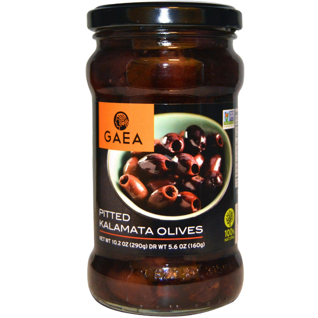 Gaea, Pitted Kalamata Olives, 10.2 oz (290 g)