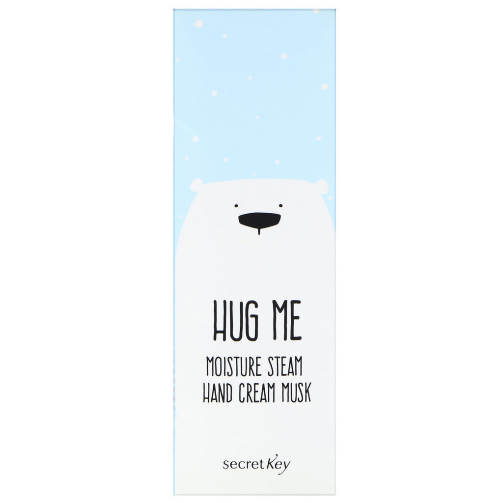 Secret Key, Hug Me, Crème pour les mains Moisture Steam, Musc, 5,07 oz (30 ml)