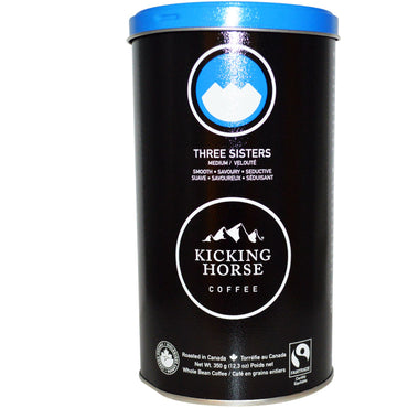 Kicking Horse, Three Sisters, Medium, Kaffee aus ganzen Bohnen, 12,3 oz (350 g)