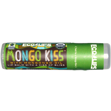 Eco Lips Inc., Mongo Kiss, Bálsamo labial, Menta, 7 g (0,25 oz)