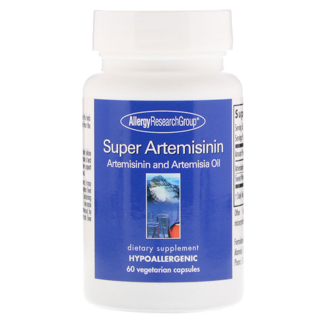 Allergy Research Group, Súper artemisinina, 60 cápsulas vegetarianas