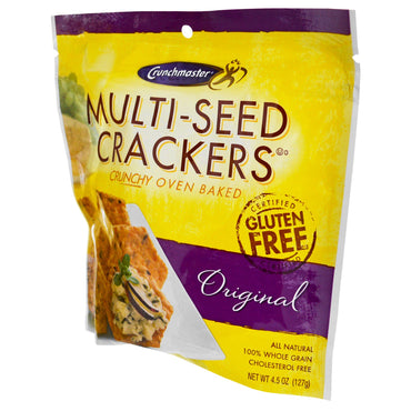 Crunchmaster, crackers met meerdere zaden, origineel, 127 g