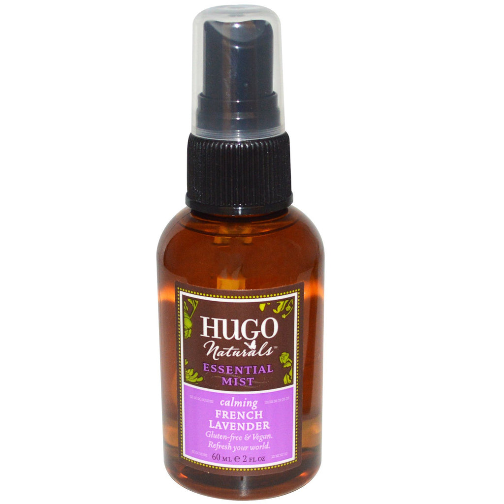 Hugo Naturals, エッセンシャル ミスト、フレンチ ラベンダー、2 fl oz (60 ml)