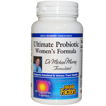 Natural Factors, Ultimate Probiotic, formule pour femmes, 60 gélules végétariennes