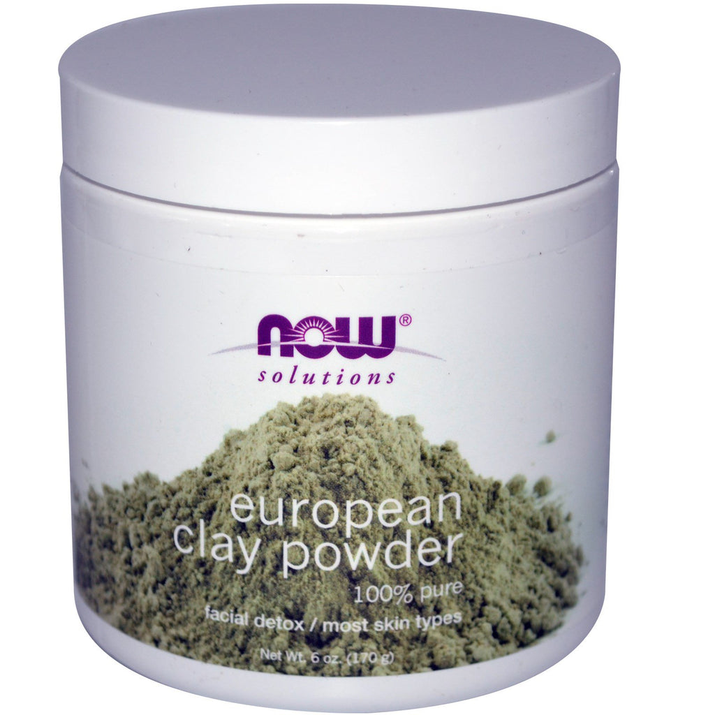 Now Foods, Solutions, European Clay Powder, Facial Detox, 6 oz (170 g)