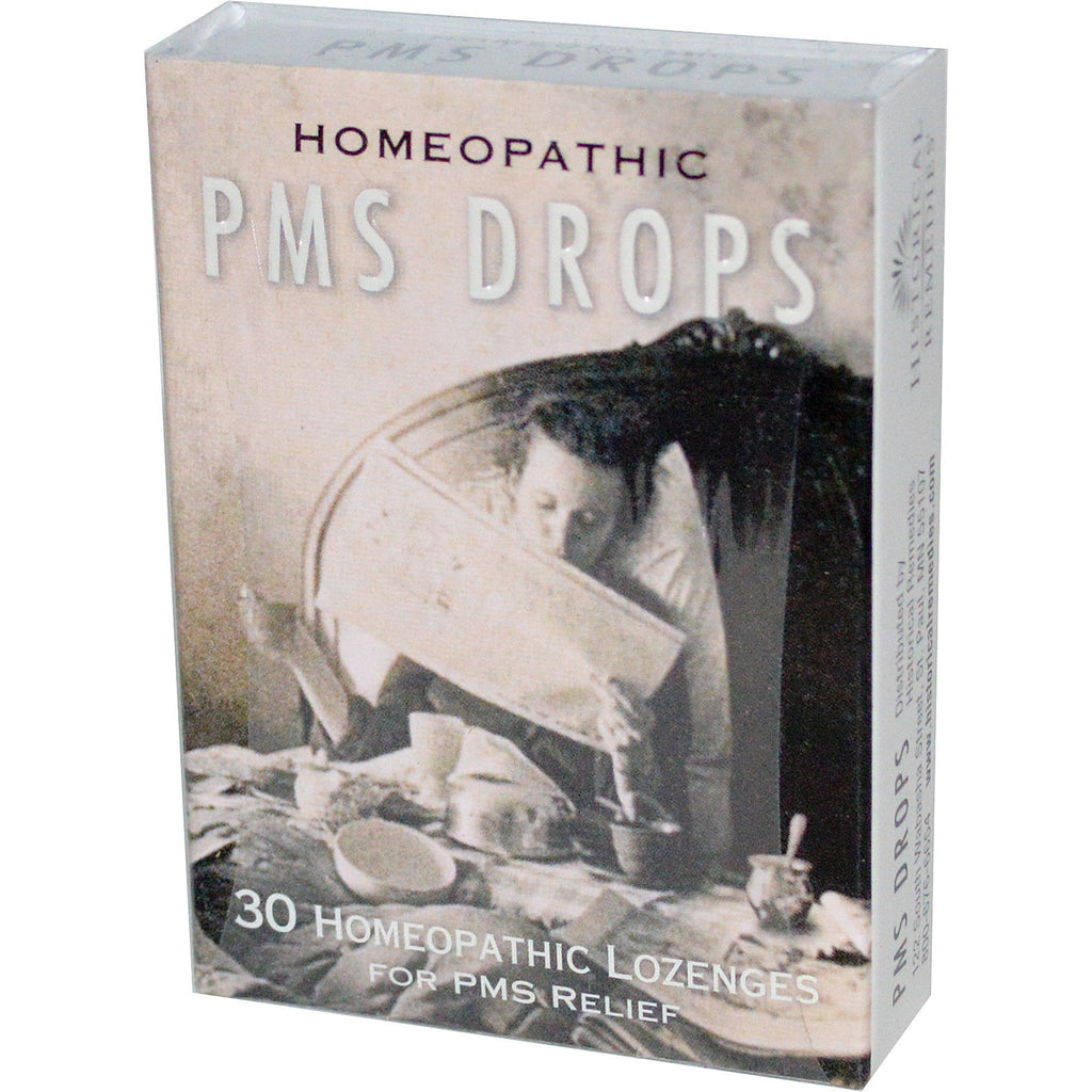 Remédios históricos, gotas para TPM, 30 pastilhas homeopáticas