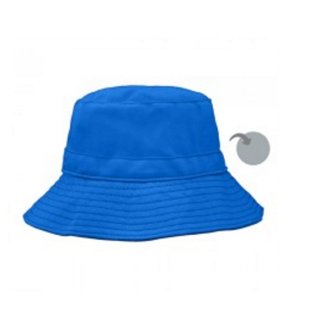 iPlay Inc. หมวกบักเก็ตใส่ได้สองด้าน เด็กอายุ 9-12 เดือน สีน้ำเงินรอยัลบลู/เทา