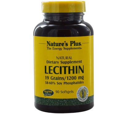 Nature's Plus, Lecithin, 1200 mg, 90 Softgels