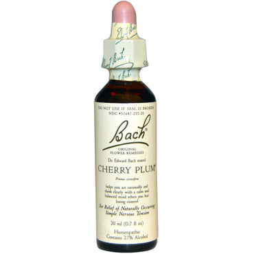 Bach, Original Flower Remedies, Cherry Plum, 0.7 fl oz (20 ml)