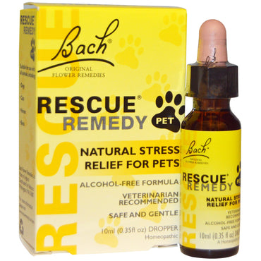 Bach, Remèdes floraux originaux, Rescue Remedy Pet, 0,35 fl oz (10 ml)